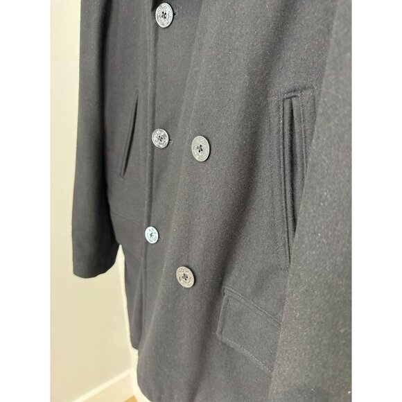 Men's Nautica Double-Breasted Wool Peacoat size large - Picture 12 of 16